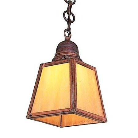 Arroyo Craftsman A-Line Shade Pendant Without Overlay (Empty), Bronze, Frosted Glass AH-1EF-BZ